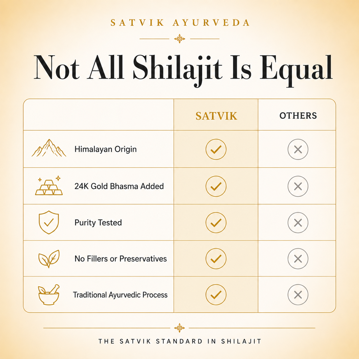 Satvik Ayurveda Shilajeet Gold | Premium Energy Formula