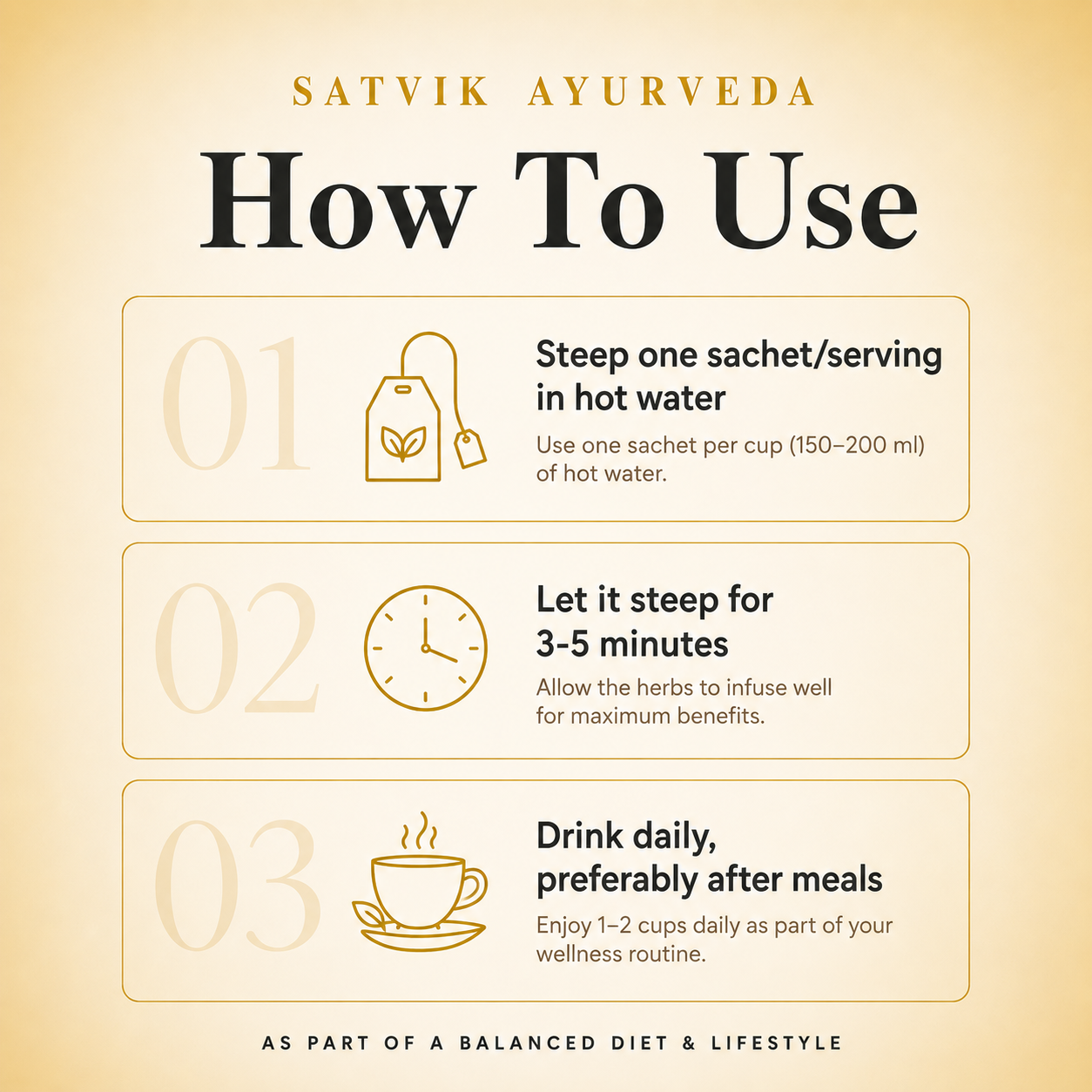Satvik Ayurveda Slim-32 Tea | Herbal Detox Tea