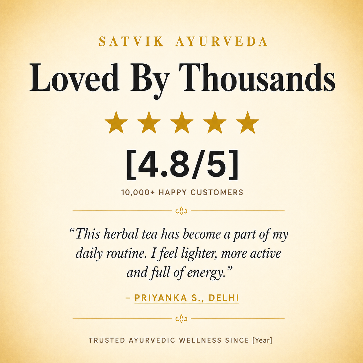 Satvik Ayurveda Slim-32 Tea | Herbal Detox Tea
