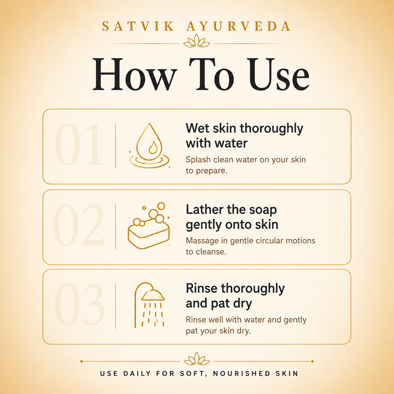 Satvik Ayurveda Diamond Glow Soap | Herbal Bath Soap