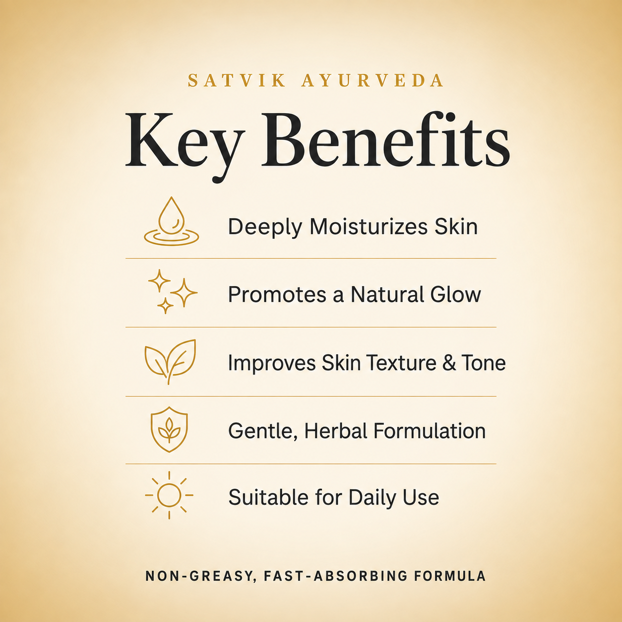 Satvik Ayurveda Diamond Glow Cream | Skin Brightening Cream