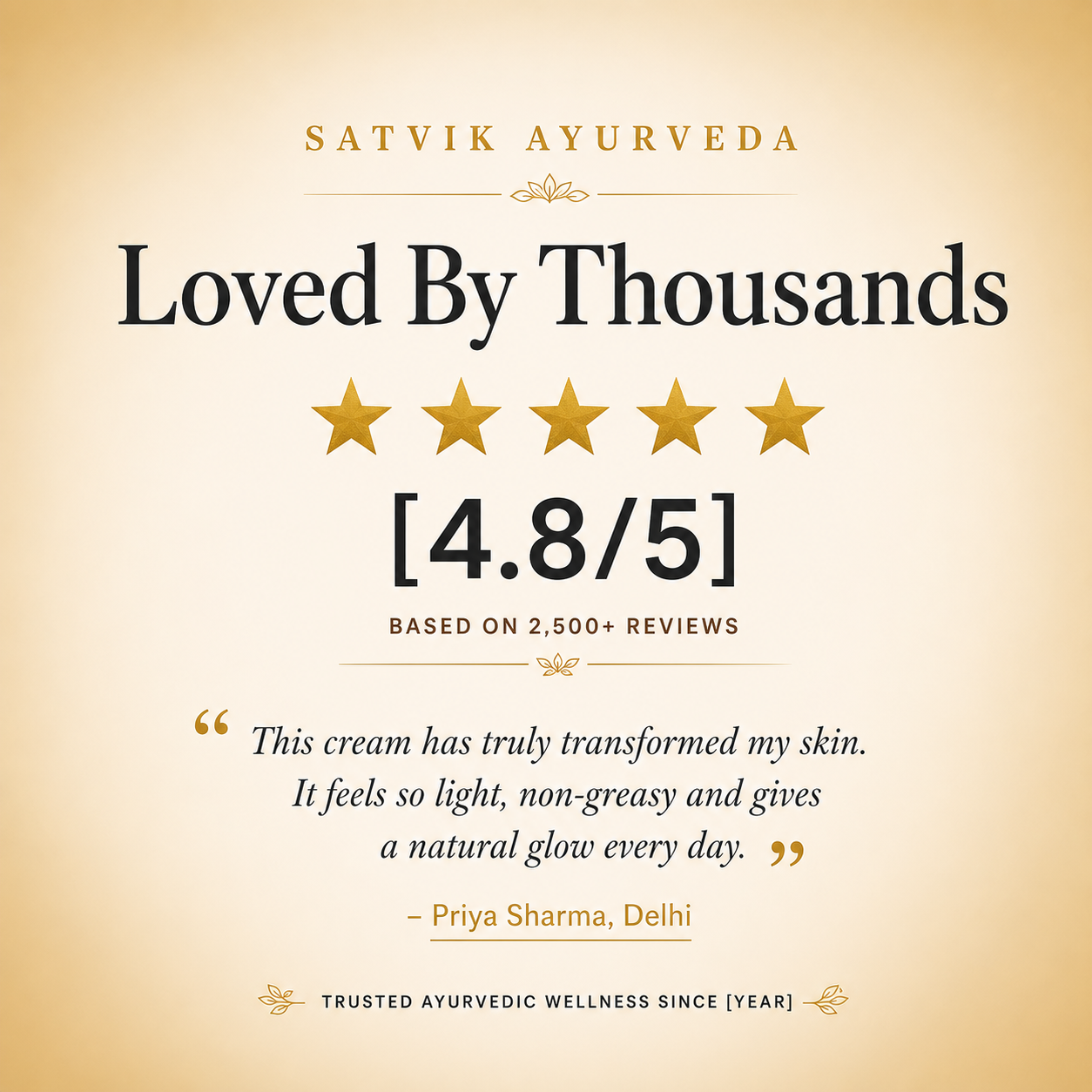 Satvik Ayurveda Diamond Glow Cream | Skin Brightening Cream